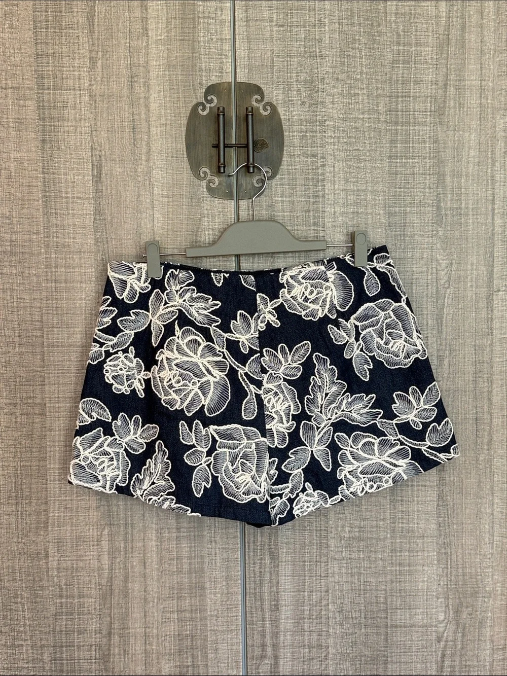 Zara Floral Embroidered Skorts